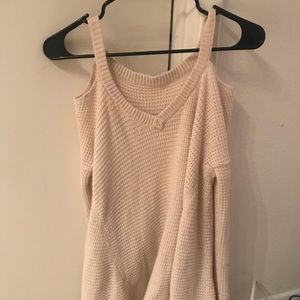Free people shoulder cut out sweater